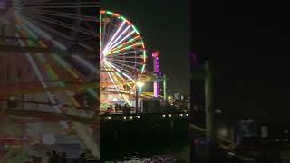 Santa Monica Pier Pacific Park Ferris Wheel Santa Monica California [upl. by Hegarty712]