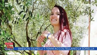 Brescia due gemelli di 17 anni accoltellano la sorella  La vita in diretta 23022022 [upl. by Rol]