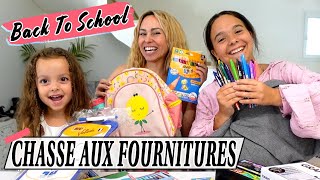 CHASSE AUX FOURNITURES SCOLAIRES  BACK TO SCHOOL de Jen et Jessy 📝 [upl. by Naima]