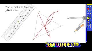 Transversales de gravedad y baricentro [upl. by Nowd]