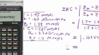 Ultrasound Physics 3 Intensity Calculations Part 1 of 2 [upl. by Power]