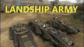 Crossout  GIANT LANDSHIP ARMY [upl. by Bradway]