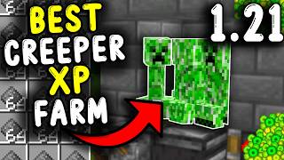 BEST CREEPER XP Farm in Minecraft Bedrock 121 [upl. by Elstan]