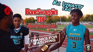 BoneSwaggiin Top Performers Interview w Kc Dynasty 12u 15 Dallas Crawford and 3 Devin Hall Jr [upl. by Tansey]