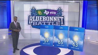 Bluebonnet Battle forecast Warm partly cloudy [upl. by Yensehc]