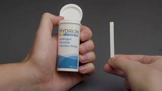 Hydrogen Peroxide Test Strips  Micro Essential Laboratory Hydrion Brand [upl. by Gordy695]