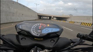 Bajaj Pulsar N250 Top speed 151 kmph In Bangladesh [upl. by Annalise]