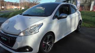 Peugeot 208 GTI Prestige finished in Bianca White video walkaround [upl. by Nnitsuj]