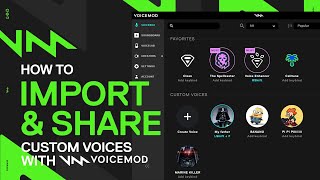 How to import and share custom voices with Voicemod [upl. by Nner]