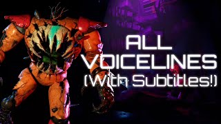 FNaF RUIN Prototype Glamrock Freddy All Voicelines With Subtitles [upl. by Sachi348]