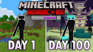 I Survived 100 Days as an ENDERMAN in Hardcore Minecraft… Heres What Happened [upl. by Balfour]