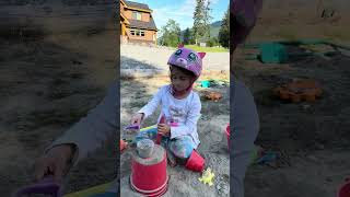 🌈Sandbox FUN Cute Baby Girl Has a Blast best sandbox outdoorfun blast cutebaby [upl. by Repsag113]