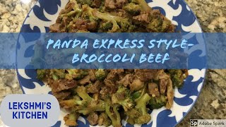 Panda Express Style Beef And Broccoli Easy Chinese Beef Recipe [upl. by Leugimsiul]