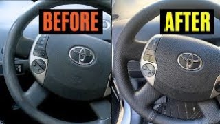 Toyota steering wheel cover install pu leather cars [upl. by Jae]