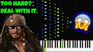 Pirates of the Caribbean INSANE Piano Tutorial Synthesia Jarrod Radnich [upl. by Nagn]