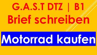 GAST DTZ B1 Briefe schreiben Prüfung B1 Neu 2024 [upl. by Felicdad]