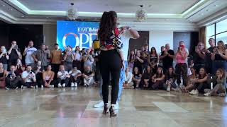 Kizomba Open Madrid Demo Urbankiz by Luis y Karen [upl. by Egiedan]