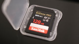 Testing The Sandisk Extreme Pro UHS II 300MBS SD Card [upl. by Emad]