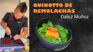 DABIZ MUÑOZ  QUINOTTO de REMOLACHA empanadilla de huevo frito y espinacasjalapeños [upl. by Annez]