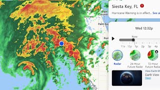 Live From Sarasota  Hurricane Milton Oct 9 2024 100PM Update [upl. by Nwahsyar]