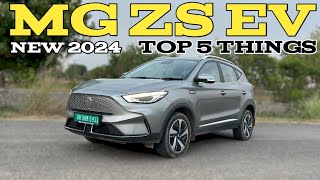 New 2024 MG ZS EV  top 5 things to know  PoweronTorque [upl. by Enirok]