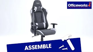 Typhoon Raid Fabric Gaming Chair Assembly Video [upl. by Doownel]