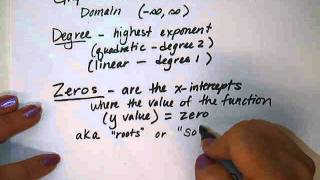 Polynomial Functions Part 1 [upl. by Lonni971]