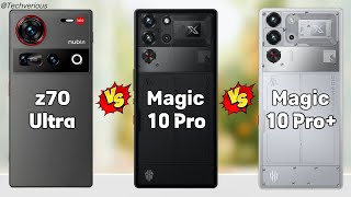 Nubia Z70 Ultra Vs Red Magic 10 Pro Vs Red Magic 10 Pro Plus 5G ⚡ Quick Comparison [upl. by Eiramalegna156]