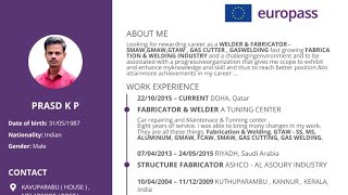 EUROPASS CV AND COVERLETTER FOR FREE EUROPASSCV COVERLETTER machan cv europejob jobhunting [upl. by Iggam]