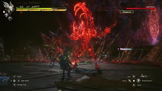 Liquid Flame Boss Fight Final Fantasy Mode NG  Final Fantasy XVI [upl. by Ynnal]