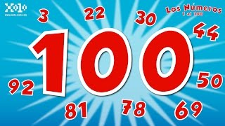 Los números del 1 al 100 en español para niños  Videos Aprende spanishlessons spanishlanguage [upl. by Wolfie315]