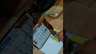 Mini calendar making ideas ytshorts watchonceuwillloveityoutubeshorts [upl. by Nannie]