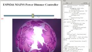 ESP8266  WIFI MAINS Dimmer  WebServer Test [upl. by Aneram]