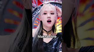 maknae line vs unnie line in blackpink🥰🔥 blackpink viral [upl. by Eelloh]