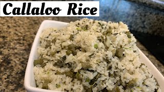 How To Make Callaloo Rice  Tazkitchen [upl. by Oshinski]