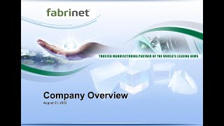 Fabrinet FN Q4 2023 Earnings Call amp Presentation [upl. by Raymond993]