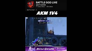 AKM 1v4 BATTLEGOD6 pubgmobile viralvideo subscribe gaming shorts battlegodgaming [upl. by Cralg]