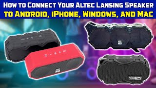 How To Pair Altec Lansing Speaker Android iOS Windows [upl. by Ahsirt]