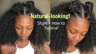 Curly Crochet Braids NaturallookingHow to and Style Tutorial [upl. by Illil]