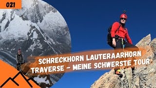 Schreckhorn 4078m Lauteraarhorn 4042m Traverse  meine schwerste Tour [upl. by Alair]