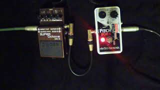 Electro Harmonix Pitch Fork VS BOSS OC3 Super Octave  SHOOTOUT [upl. by Arit]