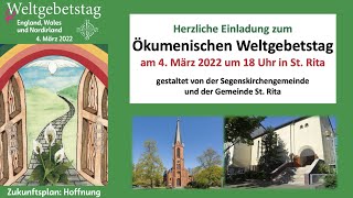 Weltgebetstag 2022 aus der Katholischen Kirche St Rita Berlin Reinickendorf [upl. by Yeniar335]