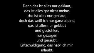 Die Prinzen  Alles nur geklaut  lyrics [upl. by Towrey]