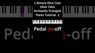 Lamore dice ciao Slow Take  Armando Trovajoli  Piano tutorial very easy Film Music 44 Shorts [upl. by Gianina]