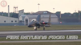 F15s returning from USA [upl. by Slaohcin]