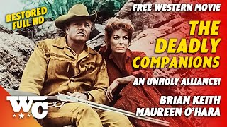 The Deadly Companions  Full Action Adventure Western Movie  Brian Keith Maureen OHara  WC [upl. by Ahsayn]