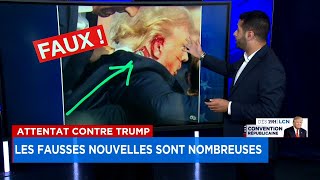 Attentat contre Trump les fausses nouvelles sont nombreuses  Explications 17h [upl. by Salb]