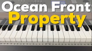 Ocean Front Property  George Strait  Easy Beginner Piano Lesson [upl. by Molohs]