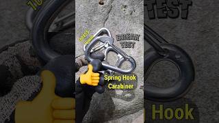 BREAK TEST Spring Hook Carabiners 304 Stainless Steel Hardware [upl. by Reginauld]