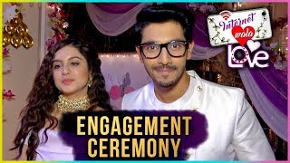 Aadhya And Samraat ENGAGEMENT CEREMONY  Major Twist  Internet Wala Love [upl. by Aicylla]